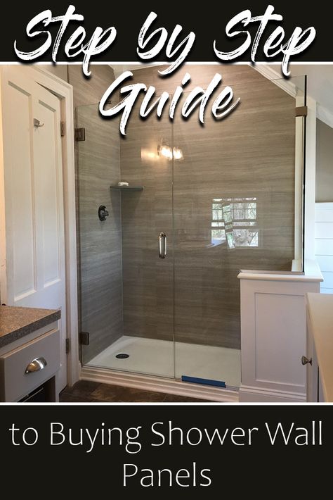 A Step by Step Guide to Buying Shower Wall Panels Cleaning Shower Tiles, Laminate Wall Panels, Shower Alcove, Shower Grout, Bathroom Shower Panels, Tub To Shower Conversion, Wall Panel System, Shower Conversion, Bathroom Shower Walls