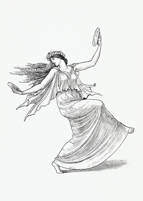 Dancing Nymph (Nymphe Danseuse) (1895) by Walter Crane. Original from The MET Museum. Digitally enhanced by rawpixel. | free image by rawpixel.com / The Metropolitan Museum of Art (Source) Walter Crane, Dance Images, Black And White Sketches, Image Ideas, Vintage Fairies, Free Illustrations, Metropolitan Museum Of Art, Vintage Images, Transparent Png