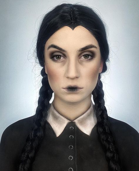 Wednesday Face Paint, Wednesday Addams, Tim Burton, Face Art, Face Painting, Halloween Makeup, Face Paint, Face Makeup, Choker Necklace