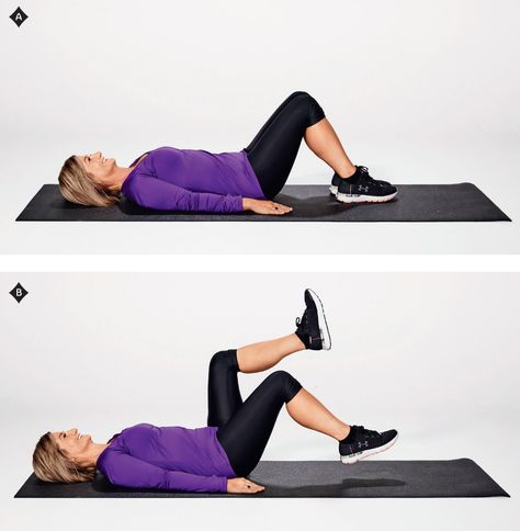 Heel taps Heel Taps Exercise, Glute Medius, Heel Taps, Gluteal Muscles, Gluteus Medius, Heel Tap, Days Challenge, Planet Fitness Workout, Knee Injury