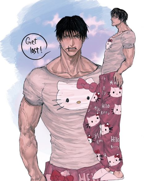 Hello Kitty Clothes, Ju Jitsu, Anime Guys Shirtless, Anime Boyfriend, 영감을 주는 캐릭터, Handsome Anime Guys, Funny Anime Pics, Handsome Anime, Cute Anime Guys