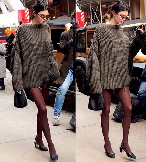 Mesh Socks Outfit Ideas, Brown Gucci Tights Outfit, Brown Boots Black Tights, Maroon Tights Outfit Winter, Sheer Brown Tights Outfit, Casual Fitted Brown Tights, Tights And Skirt Outfit, Burgundy Tights Outfit, Sweater Dress With Tights