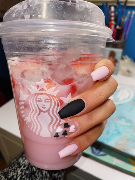 Valentines Day Nails Acrylic Coffin Short, Valentines Matte Nails, February Nails Ideas Acrylic, Matte Pink Valentines Nails, February Nails Coffin, Valentines Day Nails Matte, Valentines Day Nails Designs 2024, Pink Black Valentine Nails, February Nails 2023