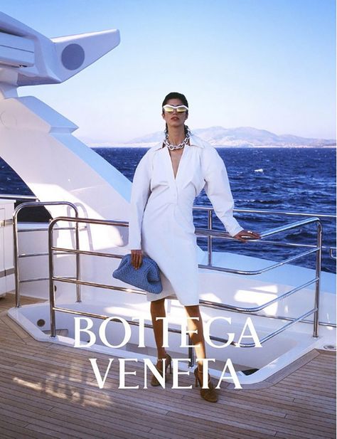 Bottega Veneta Spring/Summer 2020 | The Fashionography in 2020 | Boat fashion, Campaign fashion, Nautical fashion Boat Fashion Editorial, Bottega Veneta Campaign, Yacht Photoshoot, Boat Photoshoot, Yacht Fashion, Spring 2015 Fashion, Boat Fashion, Yacht Party, Summer Campaign