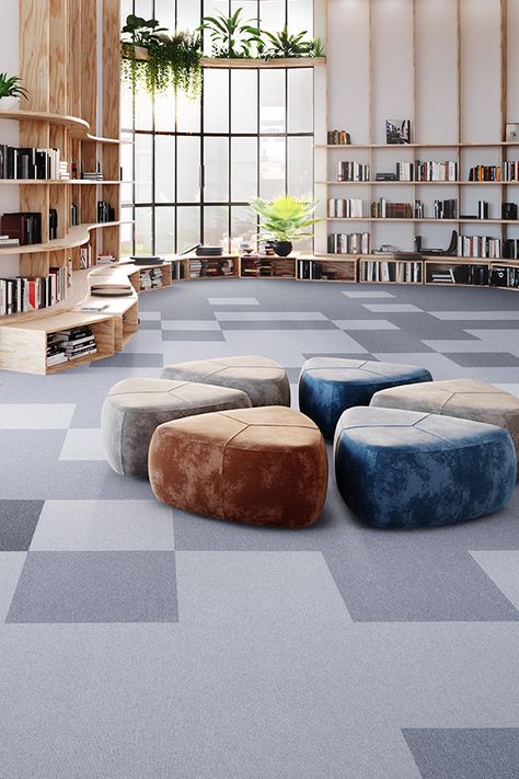 Library Furniture Design, Tourism Design, Church Building Design, Art Intervention, Modular Carpet Tiles, Youth Center, School Interior, Library Furniture, Space Interiors