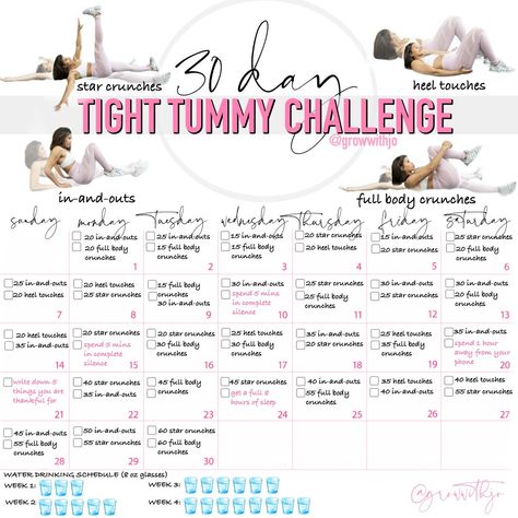 Tummy Challenge, Shrink Your Waist, Workouts Routine, Workout Female, Postpartum Workouts, Simple Workouts, Mommy Pooch, Plan Workout, Abdominal Exercise