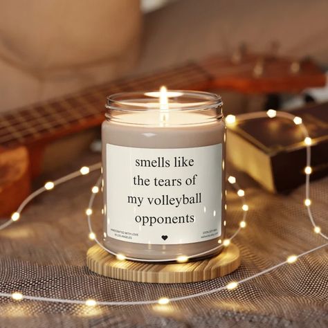 Volleyball Gift, Volleyball Player Gift, Volleyball Candle, Gift for Volleyball Player, Volleyball Coach Team Gift, Funny Candle, VB Vball - Etsy Netball Gifts, Volleyball Team Gifts, Funny Volleyball, Volleyball Coach, Volleyball Humor, Funny Candle, Volleyball Gifts, Coaching Volleyball, Volleyball Player