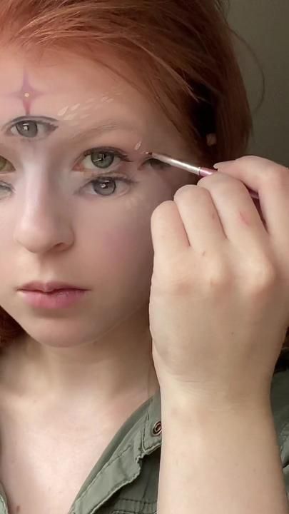 sereinsilvers on TikTok Biblical Angel Makeup, Biblically Accurate Angel Makeup, Angel Inspired Makeup, Angel Face Makeup, Biblically Accurate Angel, The Buttress, Biblically Accurate, Angel Makeup, Dark Aesthetics