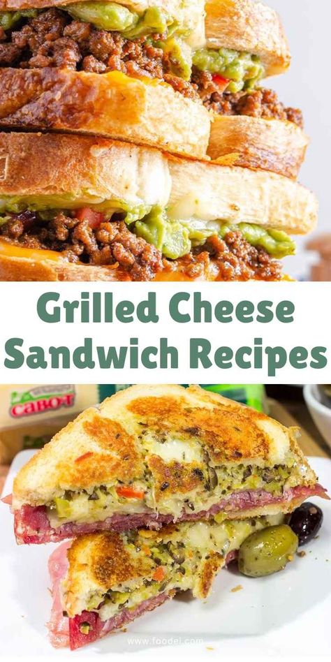 Indulge in the ultimate comfort food with this easy and delicious Grilled Cheese Sandwich recipe! Perfectly golden on the outside and melt-in-your-mouth gooey on the inside, this classic sandwich is a crowd-pleaser for all ages. Customize it with your favorite cheese and bread for a simple yet satisfying meal. #GrilledCheese #ComfortFood #SandwichRecipes #EasyRecipes #CheeseLovers #GrilledSandwich #QuickMeals #HomemadeRecipes #Foodie #LunchIdeas #SimpleCooking Zombie Sandwich, Adult Grilled Cheese Sandwiches, Swiss Grilled Cheese, Grilled Cheese Sandwich Recipes, Bbq Chicken Salad Recipe, Grilled Cheese Recipes Gourmet, Grilled Cheese Sandwich Recipe, Hot Sandwich Recipes, Easy Grilled Cheese