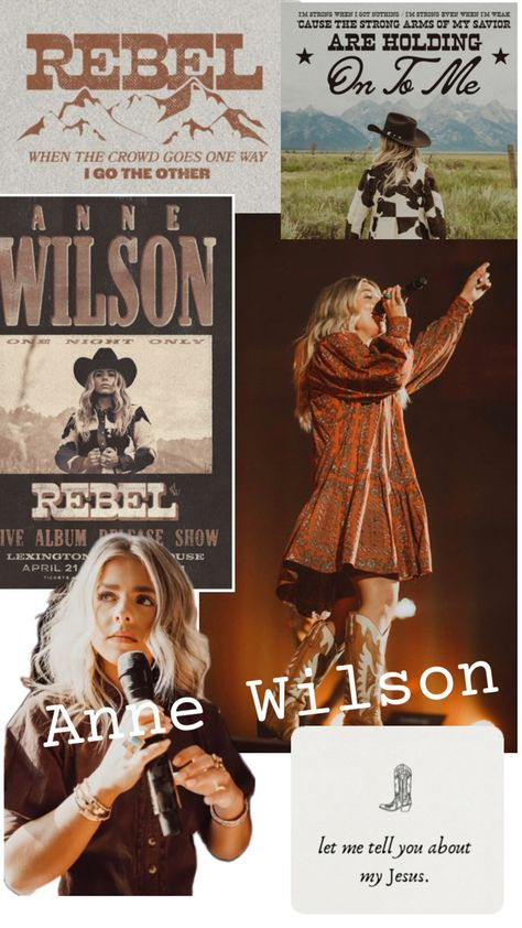 anne wilson collage, anne wilson, christian singer inspo, christian inspo Annie Wilson, Christian Music Playlist, Country Wedding Pictures, Anne Wilson, Ann Wilson, Im Weak, Kelsea Ballerini, Christian Bible Quotes, Christian Artists