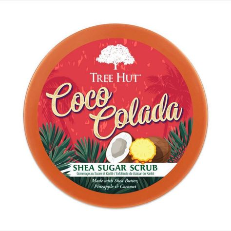 Tree Hut Coco Colada Shea Sugar Coconut Body Scrub - 18oz Tree Hut Coco Colada, Coco Colada, Poolside Vibes, Coconut Body Scrubs, Shea Sugar Scrub, Extra Dry Skin, Key Notes, Exfoliating Body Scrub, Summer Scent