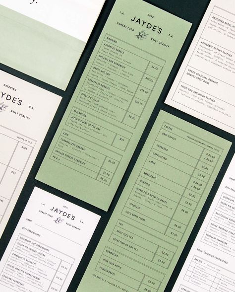 Jayde’s Market I am profes Restaurant Furniture Design, Menu Design Inspiration, Cafe Menu Design, Menu Inspiration, Menu Designs, 타이포그래피 포스터 디자인, Flyer Design Inspiration, Restaurant Menu Design, Jazz Club