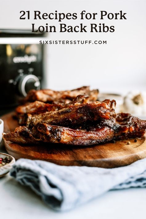 21 Recipes for Pork Loin Back Ribs Recipes For Pork Loin, Loin Back Ribs, Pork Loin Back Ribs, Oven Pork Ribs, Recipes For Pork, Babyback Ribs Recipe, Baked Pork Loin, Baked Pork Ribs, Pork Loin Ribs