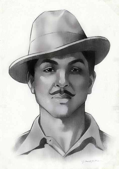 bhagat singh bhagat singh pencil sketch Freedom Fighter Sketch Pencil, Bhagat Singh Quotes In English, Bhagat Singh Drawing Pencil, Indian Army Sketch, Indian Freedom Fighters Sketch, Bhagat Singh Sketch, Bhagat Singh Drawing, Bagath Singh, Photo Name Art