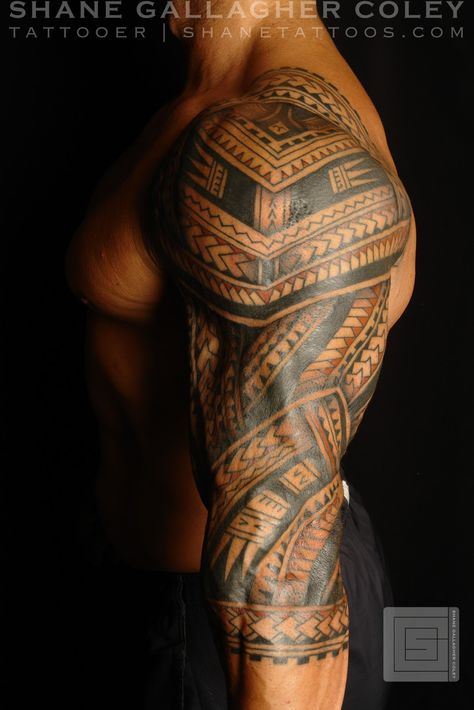 Shane Gallagher Coley Tattoo Aotearoa New Zealand Shane Tattoo, Tatau Tattoo, Polynesian Tattoo Sleeve, Tato Maori, Maori Tattoos, Armor Tattoo, Forearm Band Tattoos, Polynesian Tattoo Designs, Marquesan Tattoos