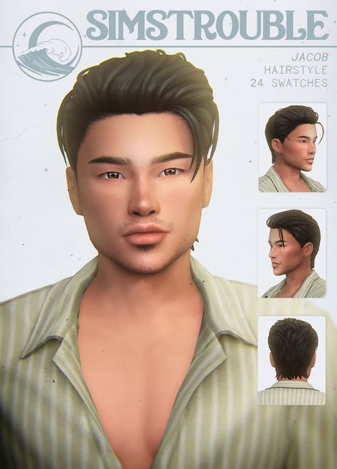 Jacob Hairstyle by simstrouble | simstrouble Men Cc Maxis Match, Sims 4 Man Cc Maxis Match, Male Sims Maxis Match Cc, Sims 4 Cc Male Hairstyles Patreon, Sims 4 Maxis Hair Male, The Sims 4 Cc Mens Hair, Mens Hairstyles Sims 4, Sims 4 Cc Men’s Hair, The Sims 4 Men Hair Cc