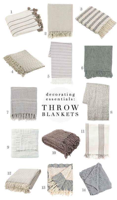 Soft, cozy throw blankets are a decorating essential - see our favorites! Apartment Decorating College, Neutral Throw Blanket, Apartment Wishlist, Neutral Throw, Farmhouse Style Lighting, Trendy Apartment, Spa Decor, Neutral Colours, Cozy Throw Blanket