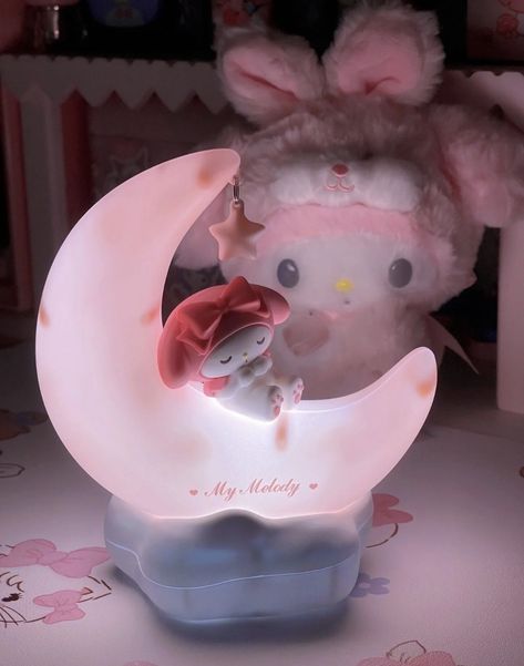 Moon Led Light, Light Cartoon, Hello Kitt, Cinnamoroll Kuromi, Girl Night, Sanrio My Melody, Kawaii Sanrio, Pink Hello Kitty, Cute Bedroom Decor