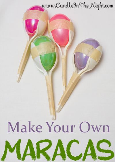 Lots of easy craft ideas for kids here. Make your own maracas today!  They're so easy! | candleinthenight.com Easy Craft Ideas For Kids, Easy Craft Ideas, Music Crafts, Craft Ideas For Kids, Daycare Crafts, Sunday School Crafts, Kool Aid, Camping Crafts, Easy Craft