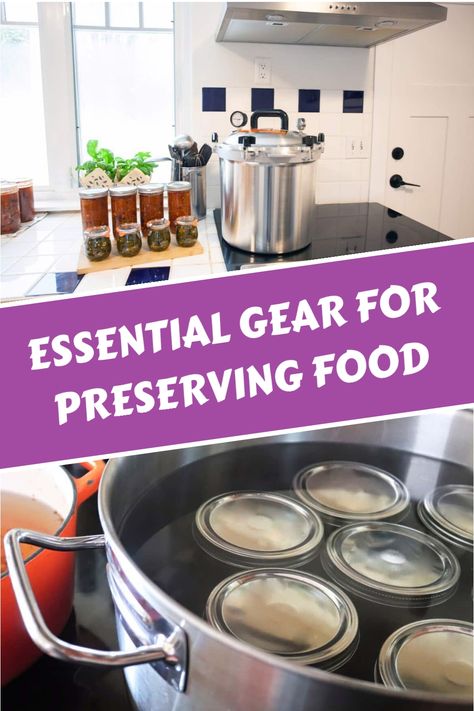 Discover the essential food preservation tools and equipment needed to safely store food. From pressure canners to mylar bags, ensure you have what you need. Canning Tools, Oxygen Absorbers, Low Acid Recipes, Mylar Bags, Chicken Eating, Pressure Canner, Store Food, Dehydrator Recipes, Must Have Tools