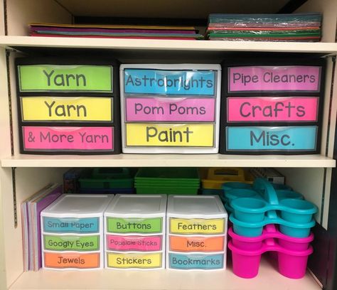 Teacher Closet Organization, Classroom Closet Organization, Daycare Playground, Teacher Desk Organization, Organized Teacher, Classroom Wishlist, Teaching 6th Grade, Classroom Arrangement, Aa School