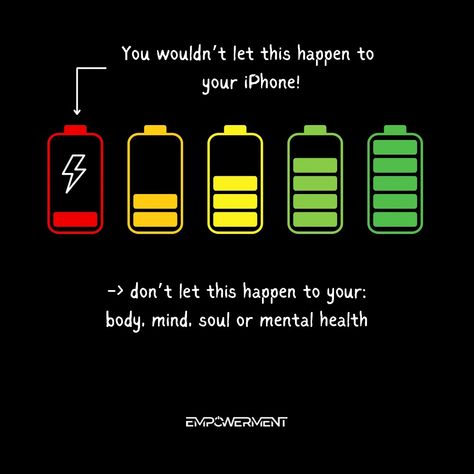 Care of Your Battery – Body, Mind & Soul 💡🧠 You wouldn’t let your iPhone run out of battery, would you? 📱 Then why let it happen to your body, mind, or mental health? 🌱✨ 🌟 Lesson: Recharge yourself daily. Rest, eat well, exercise, and prioritize self-care. You can’t pour from an empty cup, and you can’t thrive on low battery. 💪 💬 How do you recharge? Share your tips below! 👇 #RechargeYourself #SelfCareMatters #MentalHealthAwareness #Empowerment #MindsetShift #PersonalGrowth #StayHealthy #... You Can't Pour From An Empty Cup, Recharge Yourself, Let It Happen, Body Mind Soul, Empty Cup, Health Lessons, Low Battery, Eat Well, Mental Health Awareness