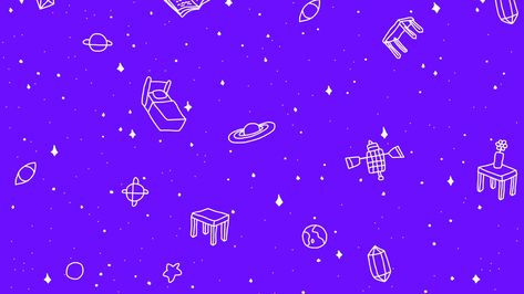 #headband #space #omori #purple #white #wallpaper #background Headspace Wallpaper, Purple White Wallpaper, Wallpaper Horizontal, Space Banner, Banner Drawing, Pixel Art Background, Wallpaper Computer, Space Wallpaper, Oc Drawings