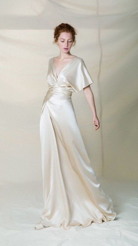 Italian Dress, Silk Satin Dress, Wedding Dresses Satin, فستان سهرة, Satin Wedding Dress, Satin Wedding, Wedding Dress Inspiration, Wedding Dresses Simple, Boho Wedding Dress