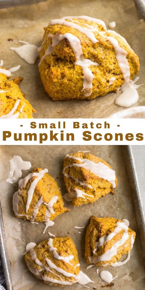 Starbucks Pumpkin Scones, Cinnamon Chip Scones, Pumpkin Scones Recipe, Batch Baking, Fall Recipes Breakfast, Batch Recipes, Hp Sauce, Scones Recipe Easy, Small Batch Baking