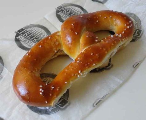 You know that this is what a real soft pretzel looks like: | The Most Philadelphia Post To Ever Philly Philadelphia Philly Pretzel, Philly Soft Pretzels, Salted Beer Pretzel Crescents, Ice Cream Business, Historic Philadelphia, Recipe Icon, Fun Places To Go, Soft Pretzels, Philadelphia