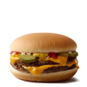 Cheeseburger Mcdonalds, Mcdonalds Breakfast Menu, Mcdonalds Calories, Golo Diet, Mcdonald Menu, Double Cheeseburger, Burger Menu, Beef Patties, Healthy Menu