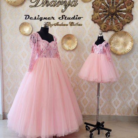 Twinning pink gowns for mom and daughter #gowns #twinninggowns #pinkgown Mom And Daughter, Pink Gowns, Party Dresses, Twins, Party Dress, Dresses, Pink, Quick Saves