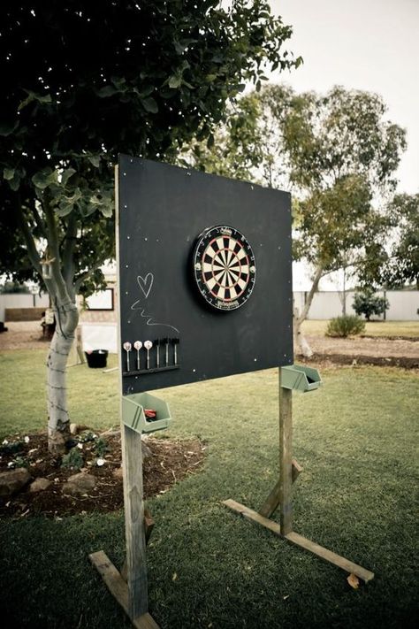 65 Wedding Reception Game Ideas To Entertain Your Guests Dartboard Stand Diy, Outdoor Events Festivals, Wedding Reception Activities, Reception Games, Reception Activities, Wedding Backyard Reception, Wedding Activities, Yard Games, Lawn Games