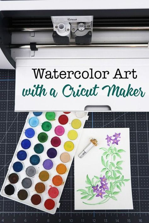 Diy Watercolor Art, Adaptive Tools, How To Use Cricut, Watercolor Art Diy, Weekend Crafts, Projets Cricut, Maker Project, Cricut Projects Beginner, Cricut Cards