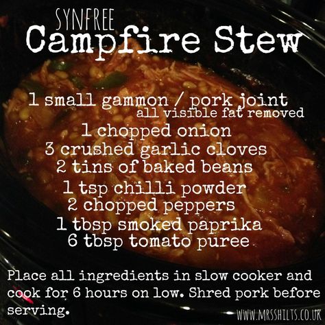 I love preparing a meal for the slow cooker knowing that when I get home from work later that day, the dinner should be ready to serve. This campfire stew is a fantastic winter warming meal that the whole family… Campfire Stew, Sw Meals, Tarte Fine, Speed Foods, World Recipes, Other Recipes, Cooker Recipes, Campfire, Slow Cooker Recipes