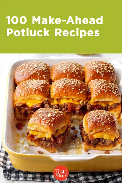 Potluck Finger Foods, Potluck Appetizers, Warm Appetizers, Hot Appetizers, Make Ahead Appetizers, Appetizers Easy Finger Food, Quick And Easy Appetizers, Finger Foods Easy, Easy Party Food