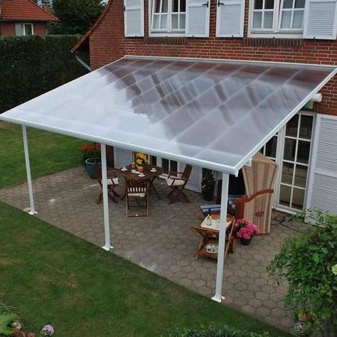 Ombra Pergola, Polycarbonate Roof Panels, Carport Patio, Roof Cladding, Pergola Diy, Small Pergola, Pergola Carport, Pergola Swing, Greenhouse Shed