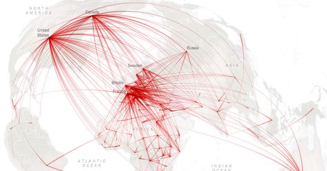 Mapping the migration of millions of people displaced around the world because of violence. Last year alone, about 14 million fled, according to the United Nations. Flow Map, Global Map, Data Map, Data Visualization Design, Data Design, Bird Migration, Education Technology, Arte Cyberpunk, Information Graphics