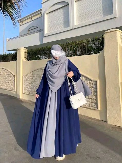 Khimar Outfit, Hijabi Fashion Abayas, Khimar Style, Mode Niqab, Hijabi Dresses, Islamic Modest Fashion, Muslimah Fashion Casual, Hijabista Fashion, Moslem Fashion