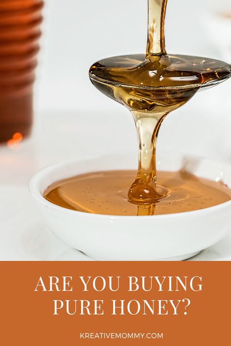 Are you buying pure honey or fake honey? - Kreativemommy Different Types Of Honey, Honey For Health Benefits Of, Facts About Honey, Fake Honey, Honey Facts Benefits Of, Crystalized Honey, Honey Water, Pure Honey, Bee Keeping