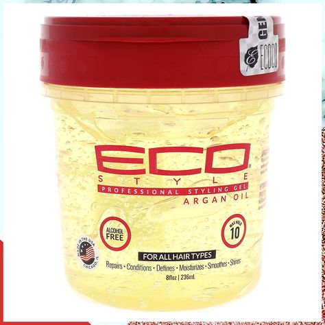 Ecoco Eco Style Gel - Argan Oil - 100% Pure Olive Oil - Promotes Healthy Hair - Nourishes And Repairs Hair - Long-Lasting Shi Eco Styling Gel, Eco Styler Gel, Oil Gel, Argan Tree, Moroccan Argan Oil, Styling Cream, Styling Gel, Orange Oil, Hair Cream