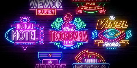 Check out this @Behance project: "Neon Sign Effects for Photoshop" https://www.behance.net/gallery/76553191/Neon-Sign-Effects-for-Photoshop Rock And Roll Sign, Text Artwork, Doodle Videos, News Web Design, Episode Backgrounds, T Shirt Logo Design, Whiteboard Animation, Shirt Logo Design, Neon Logo