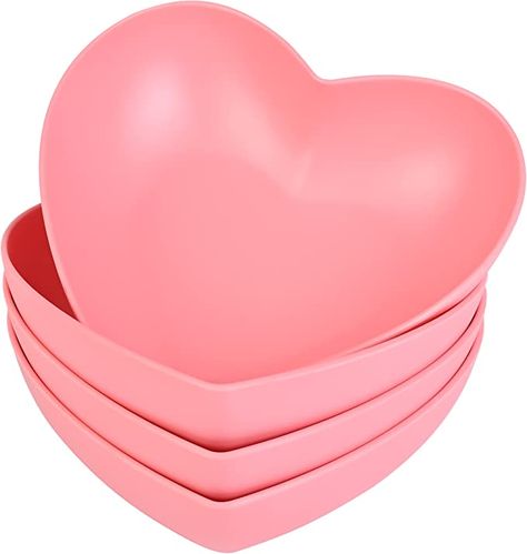 Heart Plates, Dessert Pasta, Cute Furniture, Heart Shaped Bowls, Valentine's Day Recipes, Cute Bedroom Decor, Plated Desserts, Bamboo Fiber, Mixed Fruit