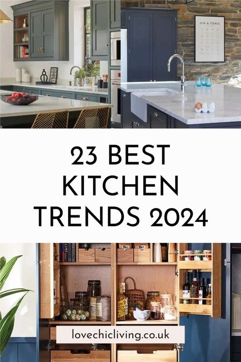 Some of the best kitchen trends ideas from interior design experts in 2024. From small kitchens, to kitchen colors, kitchen cabinets, kitchen furniture and accessories, we have the low down on what's the latest trends in current kitchen for 2024. New Kitchen Trends For 2020, Kichen Desine Idea, Kitchen Desine, House Desine, Kichen Desine, Kitchens 2020 Trends, Kitchen Hardware Trends, Latest Kitchen Trends, Top Kitchen Trends