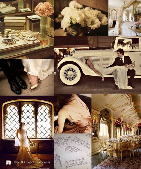 vintage Hollywood wedding ♥  Repinned by Annie @ www.perfectpostage.com Vintage Hollywood Wedding, Vintage Glamour Wedding, Hollywood Glamour Wedding, Hollywood Glam Wedding, Vintage Glam Wedding, Old Hollywood Wedding, Gold Wedding Inspiration, Hollywood Theme, Great Gatsby Wedding