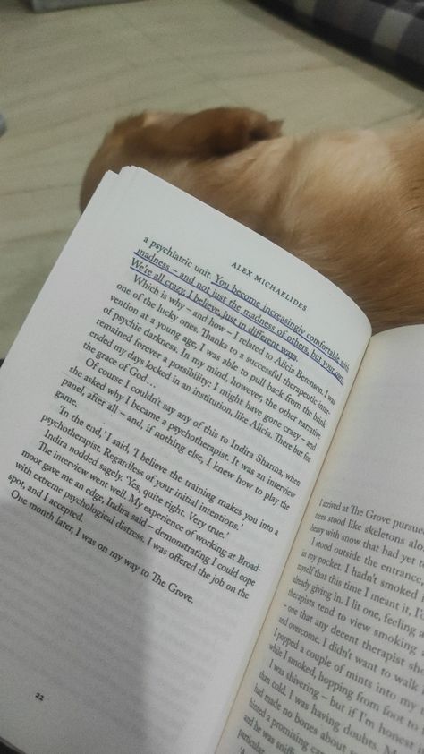 Reading: The silent Patient With my reading partner 🌷 The Silent Patient Quotes With Page Numbers, The Silent Patient Annotations, The Silent Patient Quotes, The Silent Patient Book, Be Patient Quotes, Book Annotation Tips, Heartless Marissa Meyer, The Silent Patient, Red Queen Victoria Aveyard