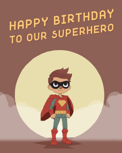 Share the excitement and ignite his imagination with our Happy Birthday Superhero Grandson animated postcard. It's an extraordinary way to celebrate his special day and create lasting memories. Send it electronically for instant enjoyment or print it out to surprise him with a physical card that he can treasure. #Animated #Image #GIF #Birthday #birthdayparty #birthdayvideo #birthdayreels #birthdaygif #birthdaywish #birthdaycard #birthdayanimation Happy Birthday Superhero, Happy Birthday Animated, Gif Birthday, Birthday Superhero, Birthday Animated, In Gif, Amazing Gifs, Happy Birthday To Us, Superhero Birthday