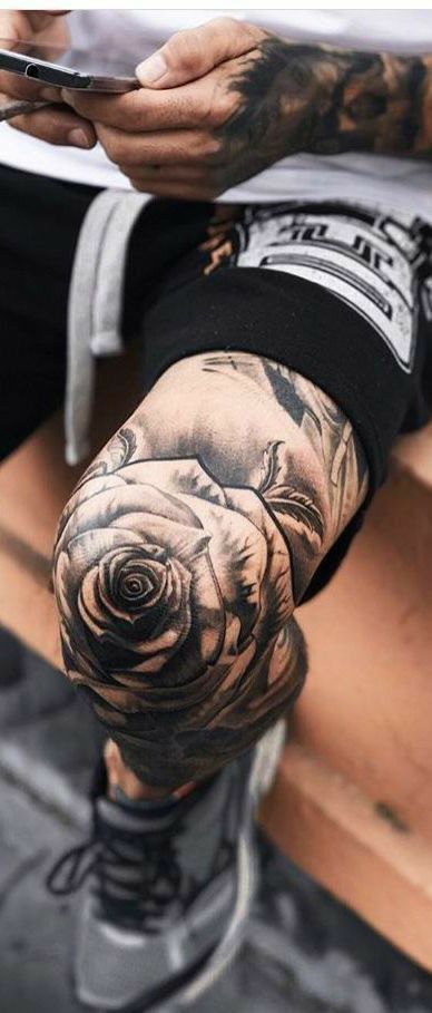 Knee Cap Tattoo Men, Knee Tattoo Ideas, Tattoos Leg, Tattoo Over Scar, Leg Tattoo Men, Leg Sleeve Tattoo, Butterfly Tattoos, Knee Tattoo, Leg Sleeve