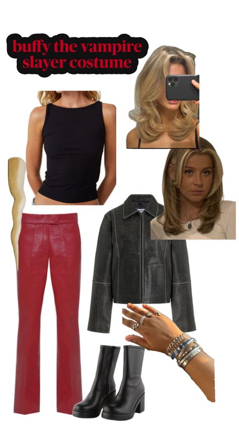 trendy halloween costume ideas for women Buffy The Vampire Slayer Costume, Vampire Slayer Costume, Buffy Costume, Halloween Costume Ideas For Women, Costume Ideas For Women, Classy Halloween, College Fits, Trendy Halloween Costumes, Vampire Costume