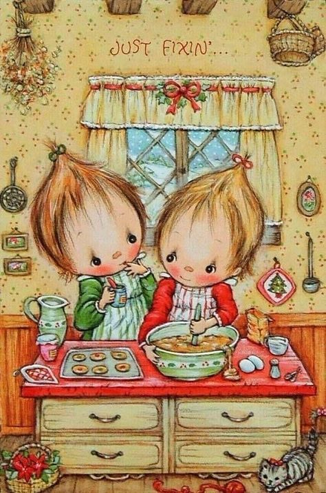 Cooking Clipart, Betsy Clark, Joan Walsh Anglund, Joan Walsh, Magic Drawing, Holly Hobby, Greeting Card Art, Clark Art, Sarah Kay